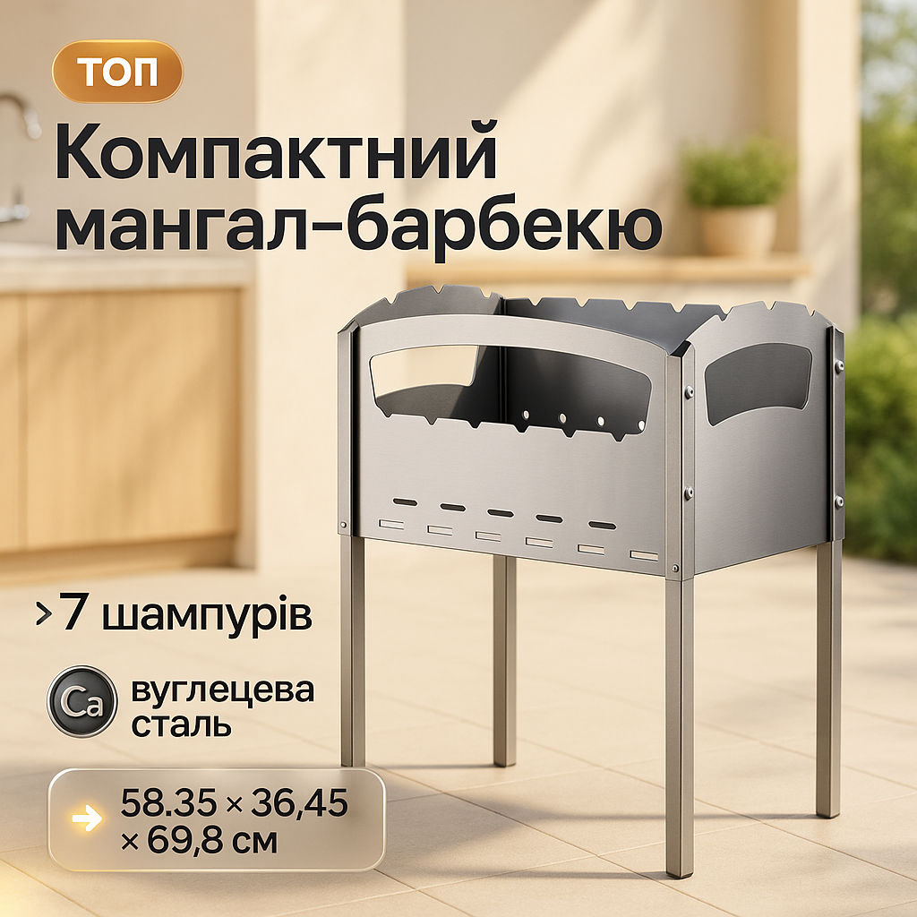 Мангал розкладний великий (4820152617415)