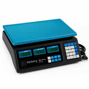 Ваги торгові з лічильником ціни та платформою Rainberg RB-302 до 50кг